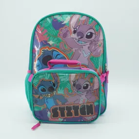 16” Stitch Backpack with Lunch kit