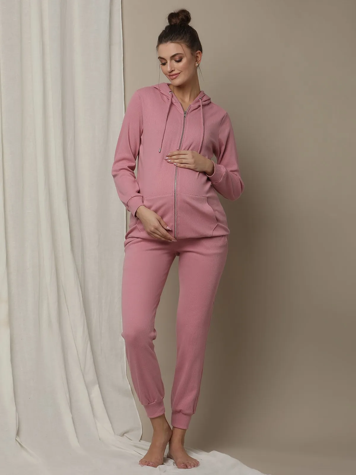 2pc. Maternity Jogger + Hoodie Set