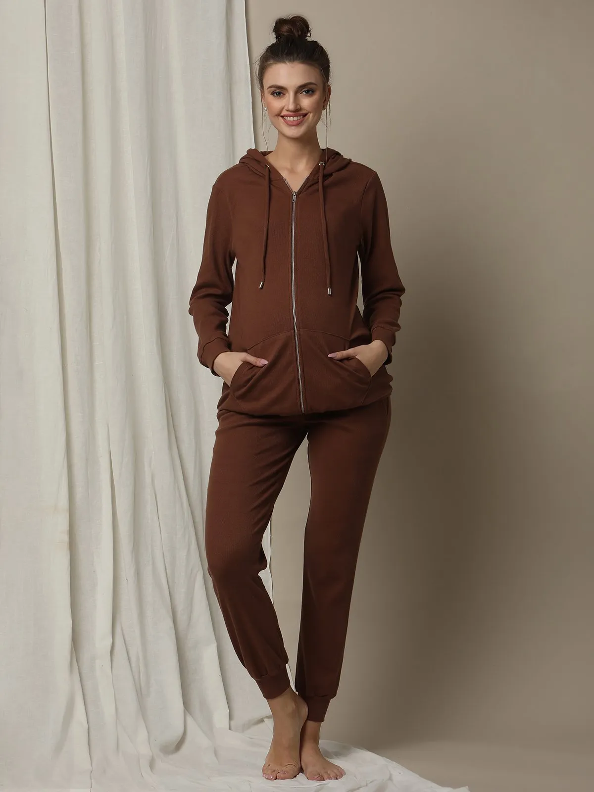 2pc. Maternity Jogger + Hoodie Set