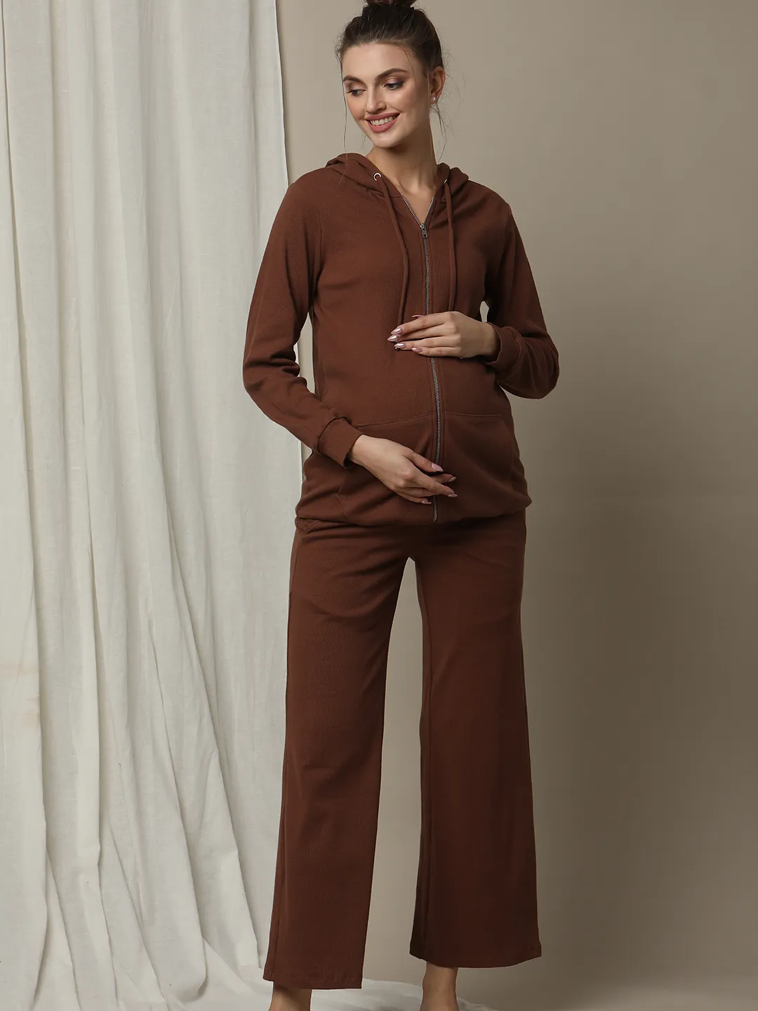 2pc. Nursing Hoodie + Pyjama Set