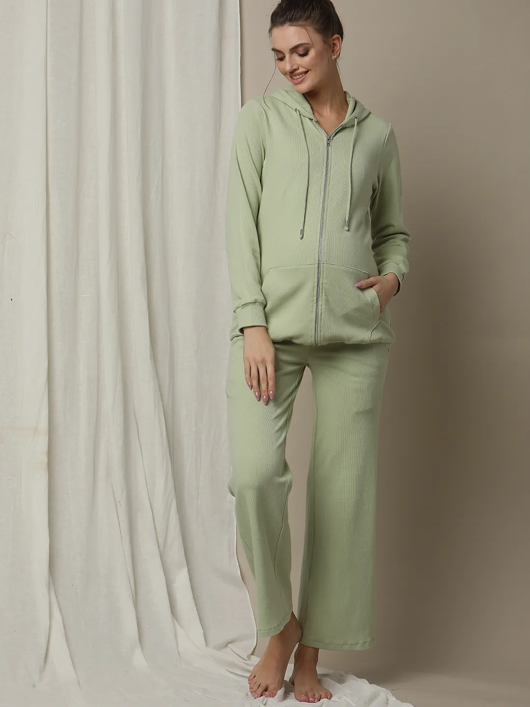 2pc. Nursing Hoodie + Pyjama Set