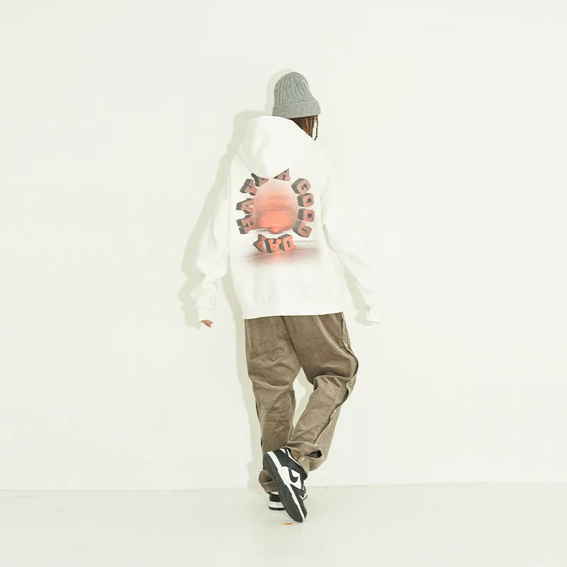 3D Circle Sunset Hoodie