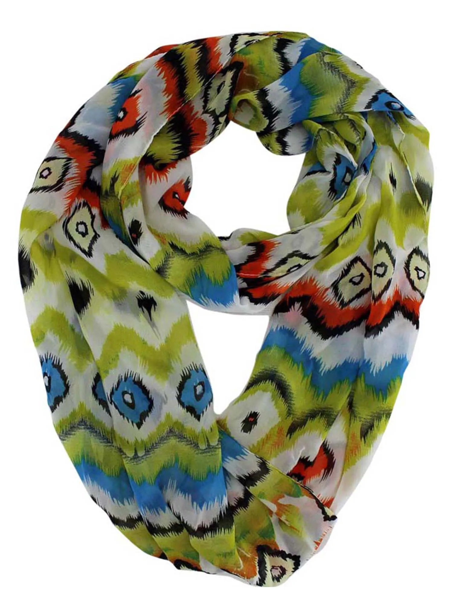 Abstract Print Infinity Scarf