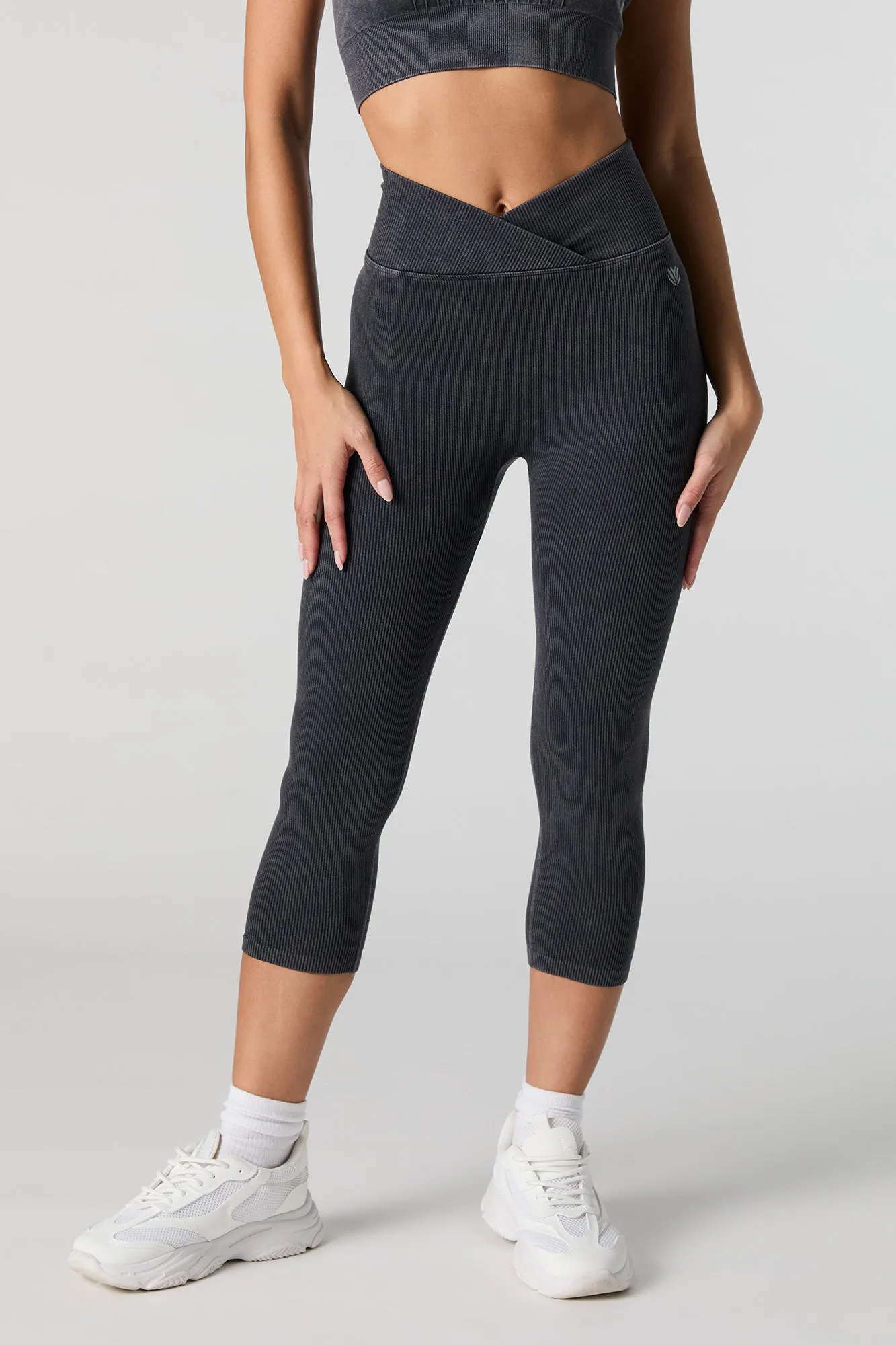 Active Seamless Surplice Cropped Legging