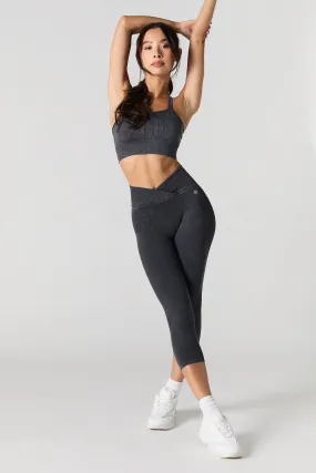 Active Seamless Surplice Cropped Legging