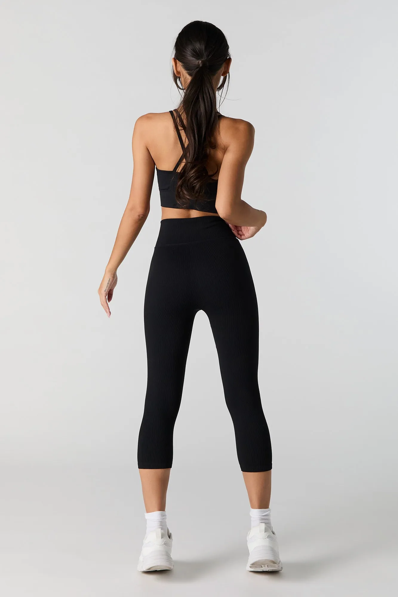 Active Seamless Surplice Cropped Legging