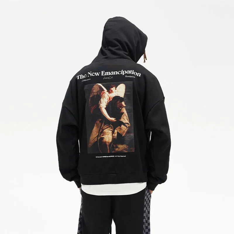 Angelic Appearence Printed Hoodie