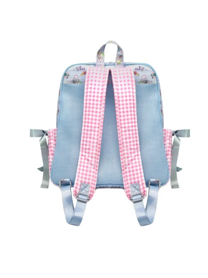 Animal Three-dimensional Pocket Plaid Print Backpack