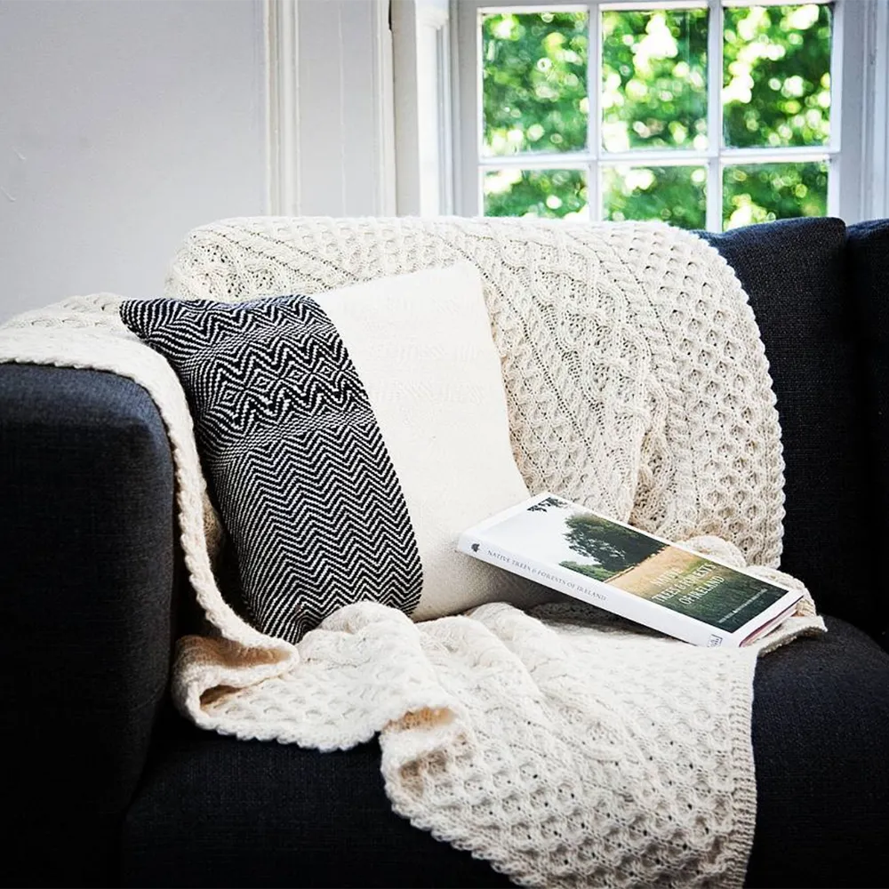 Aran Knitwear Blanket / Throw