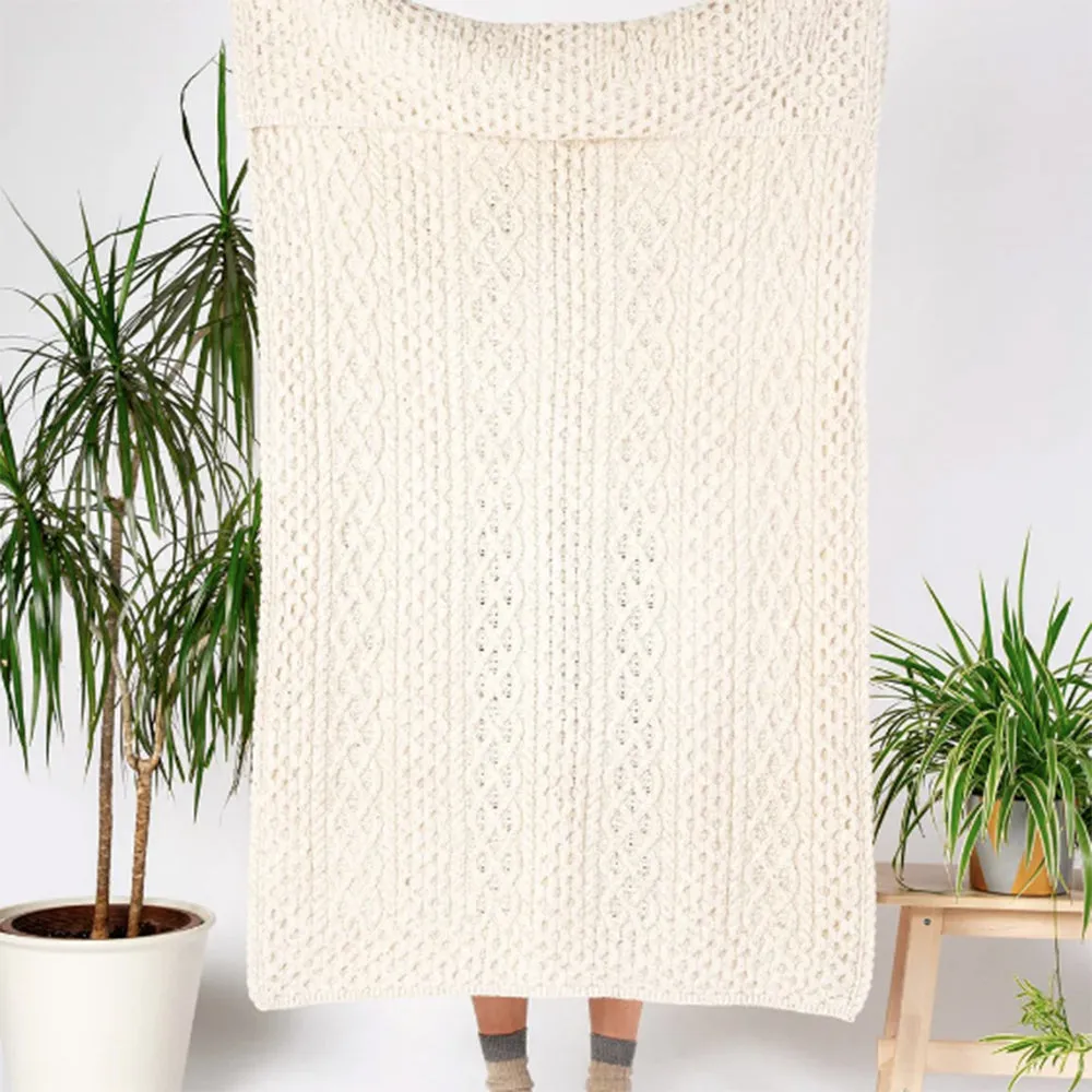 Aran Knitwear Blanket / Throw