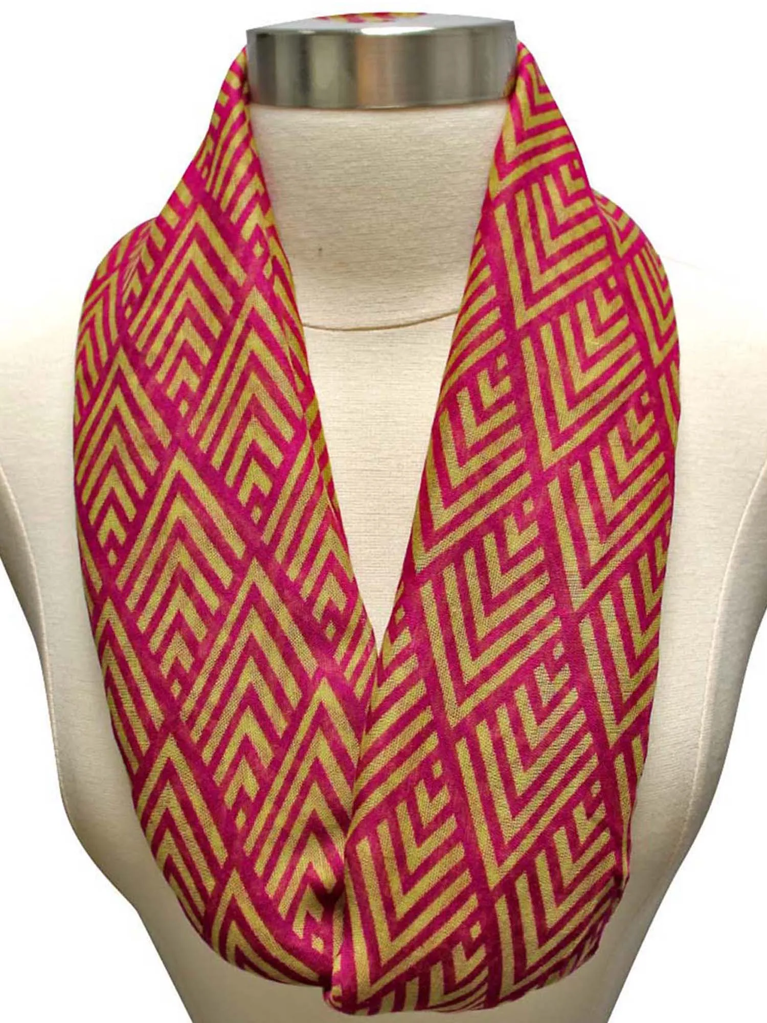 Art Deco Pattern Circle Infinity Scarf