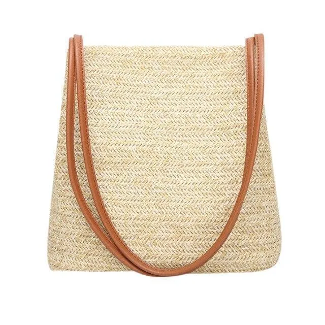 As Planned Straw Beach Bag