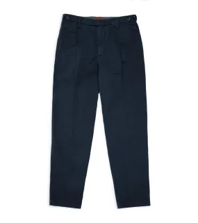 Barena Masco Trevo Cotton Twill Trousers: Navy