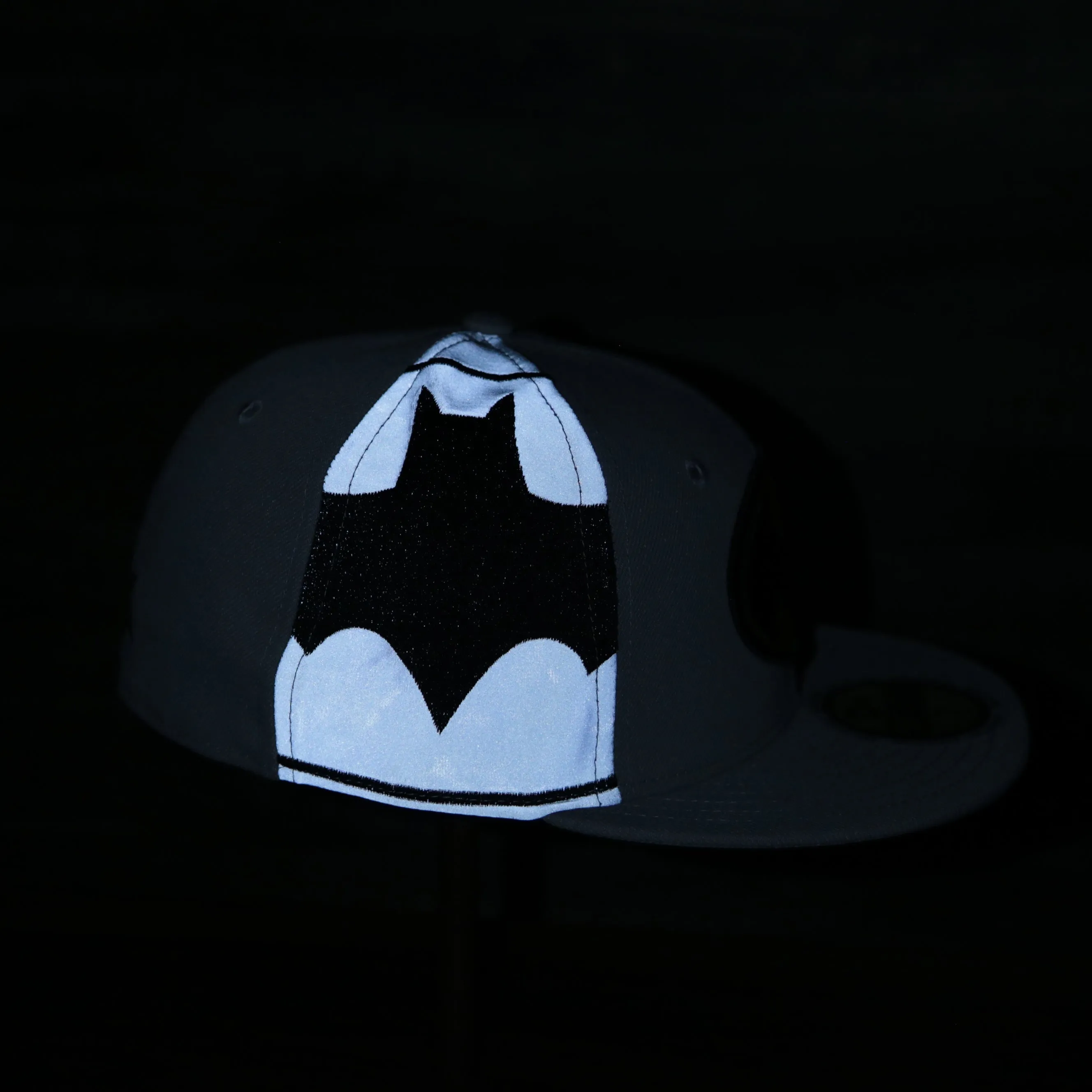 Batman Grey Bottom Fitted Cap | Batman Superhero Gray Bottom Fitted Hat