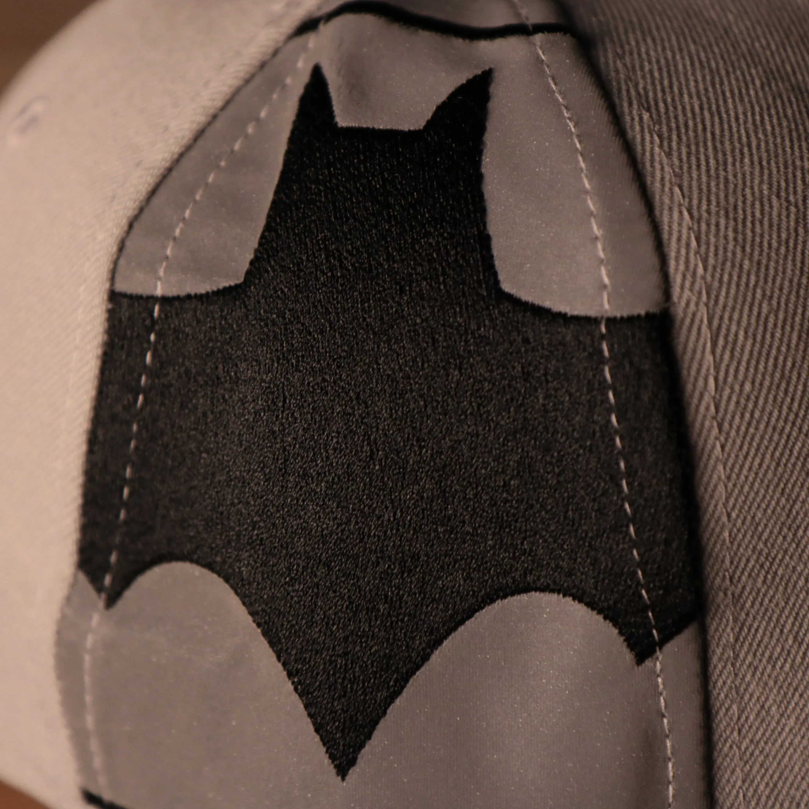 Batman Grey Bottom Fitted Cap | Batman Superhero Gray Bottom Fitted Hat