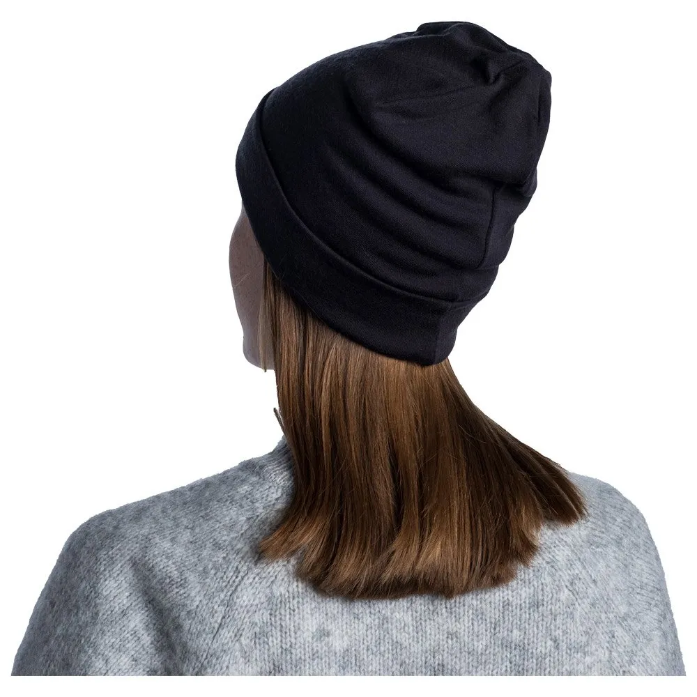 Beanies Buff ---Merino Heavyweight Beanie Solid Black