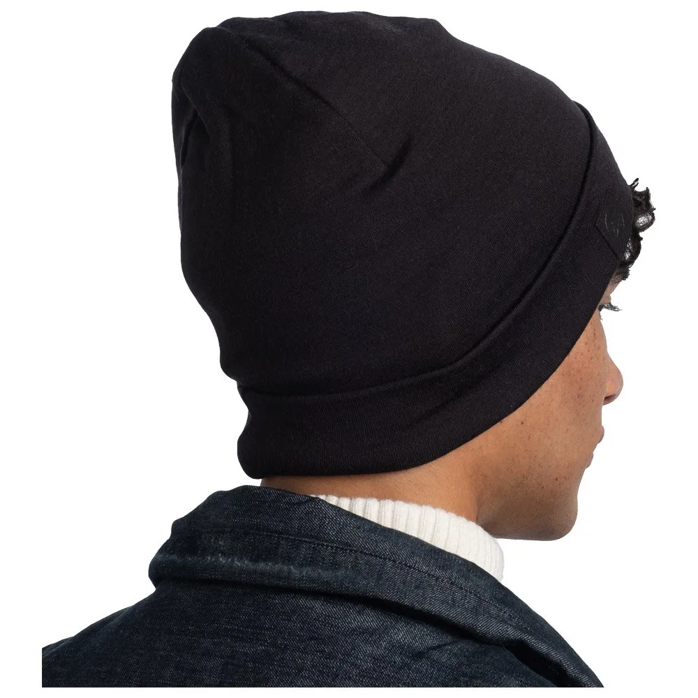 Beanies Buff ---Merino Heavyweight Beanie Solid Black