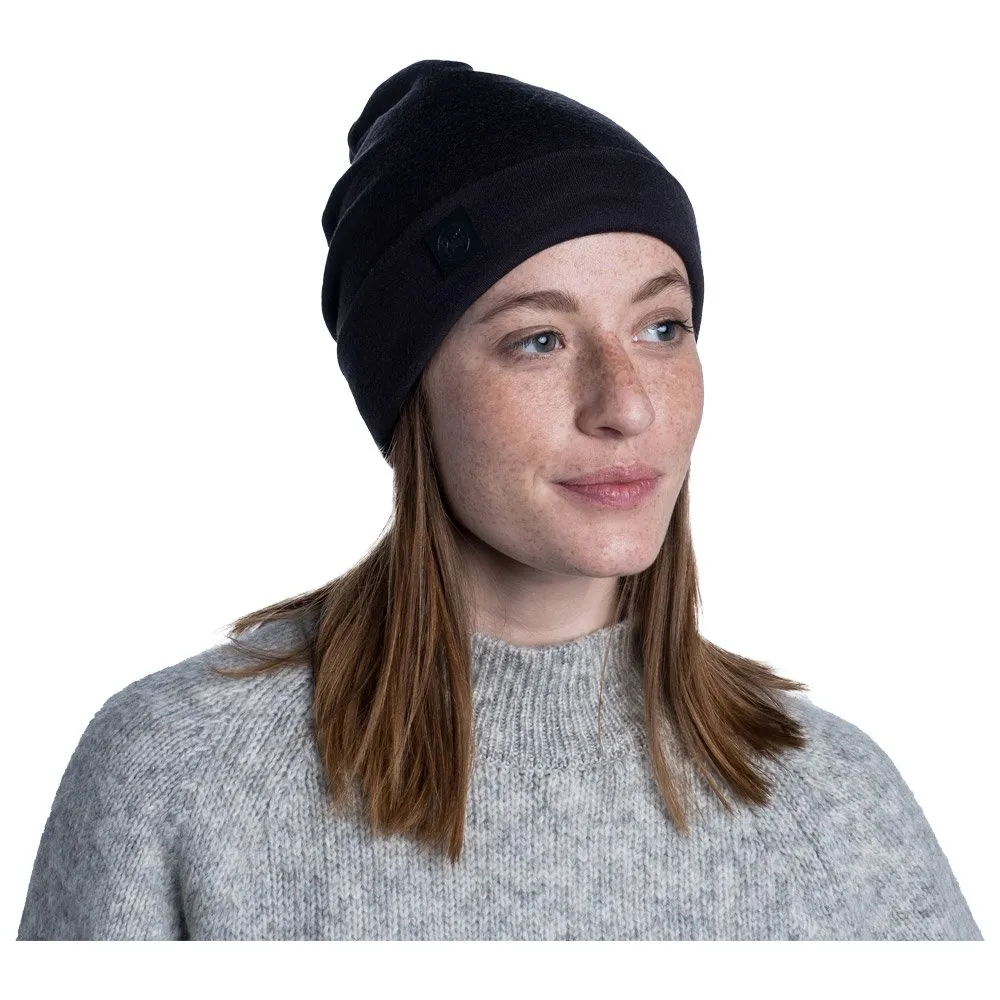 Beanies Buff ---Merino Heavyweight Beanie Solid Black