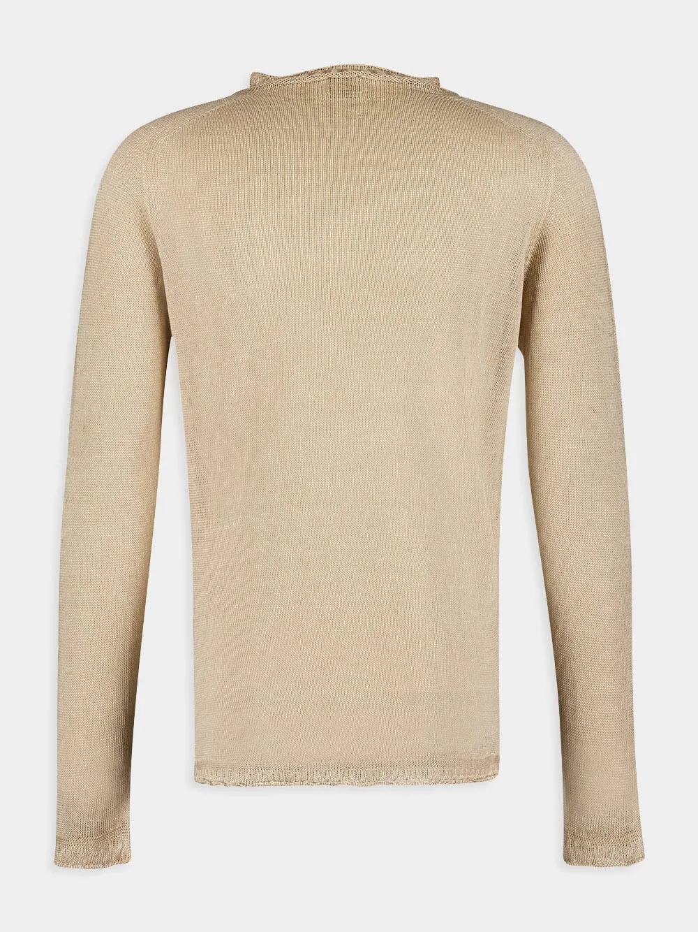 Beige Linen Sweater