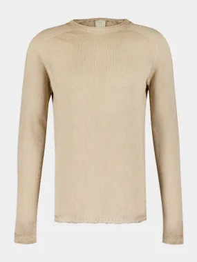 Beige Linen Sweater