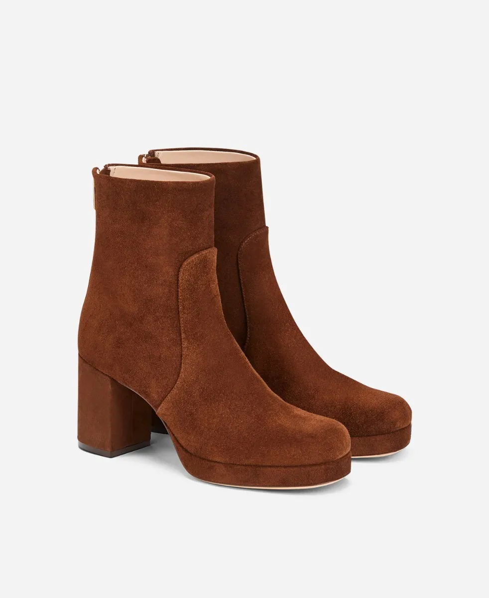 BETTY Velour ankle boot