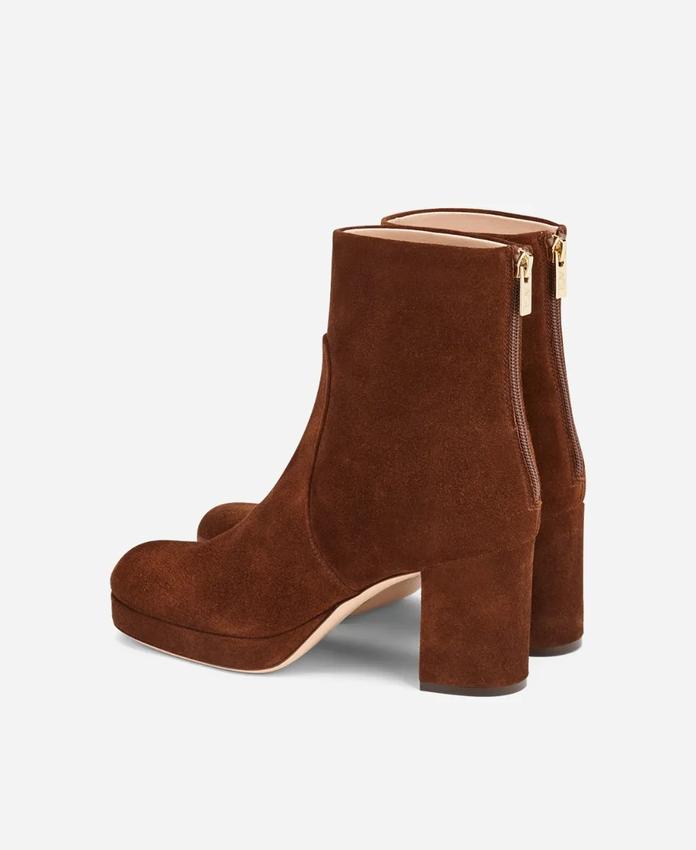 BETTY Velour ankle boot