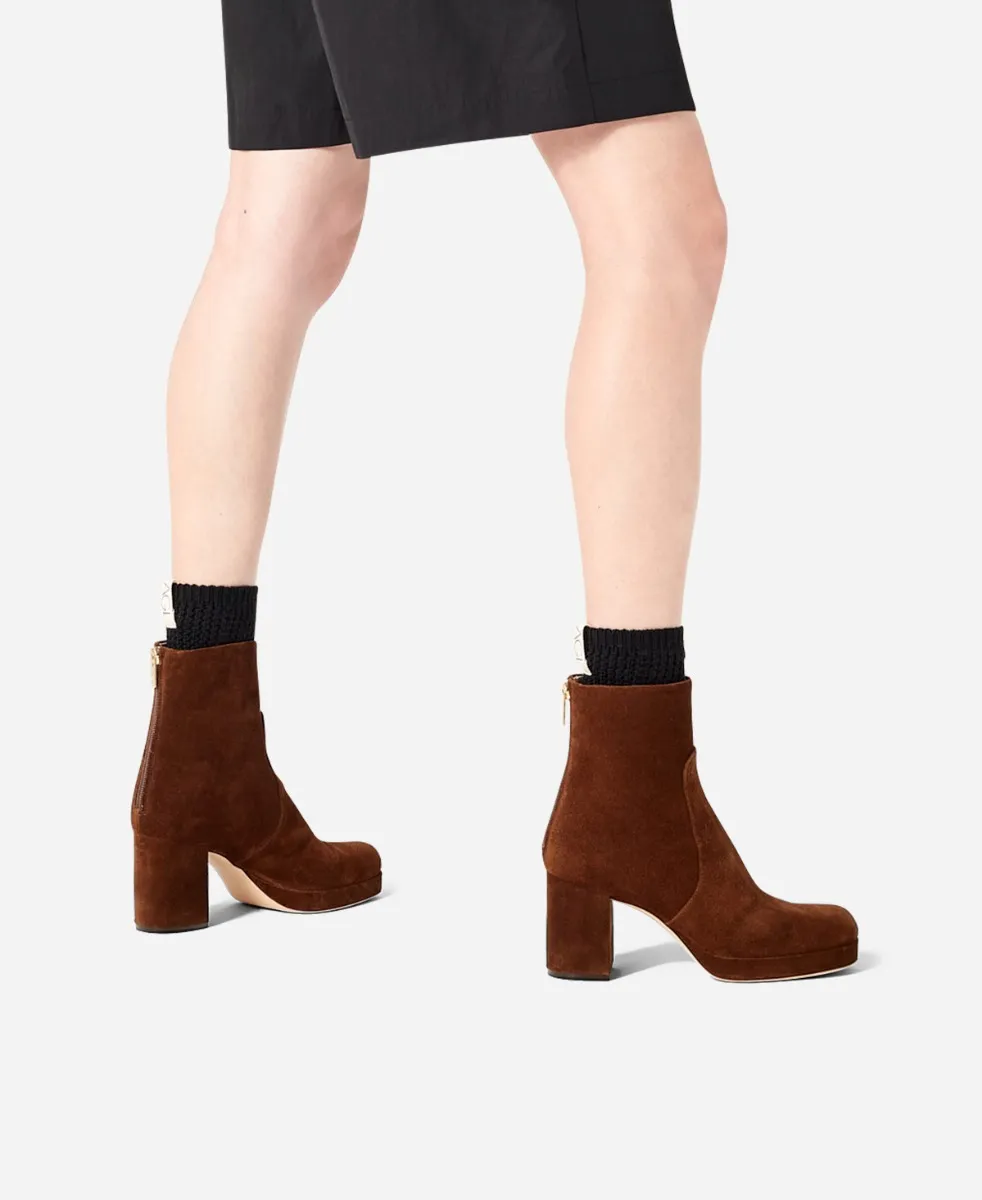 BETTY Velour ankle boot