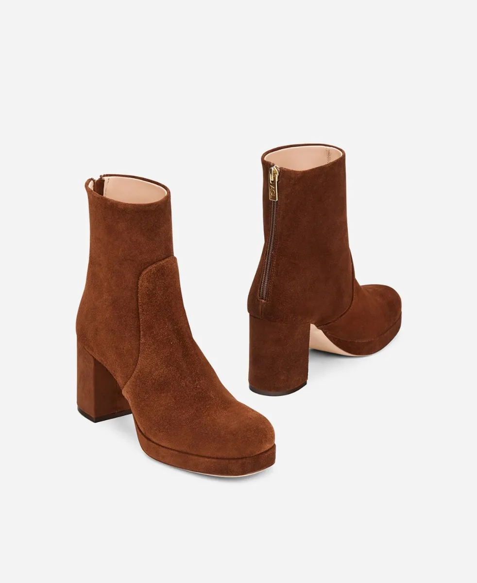 BETTY Velour ankle boot