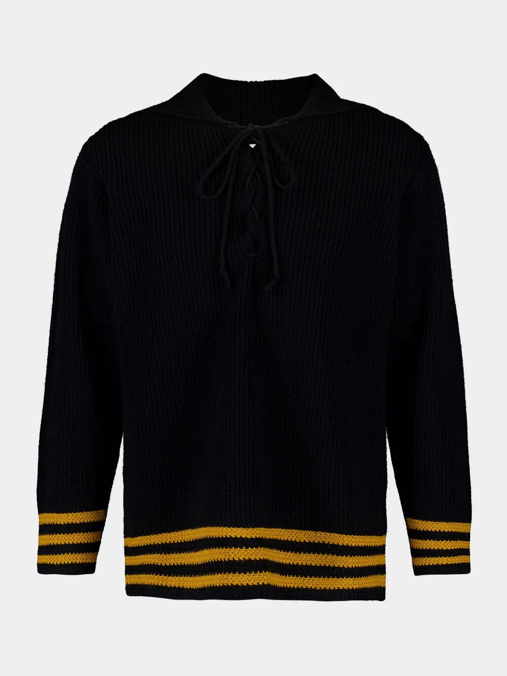 Black Deck Stripe Sweater