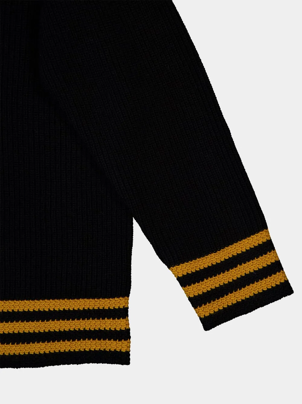 Black Deck Stripe Sweater