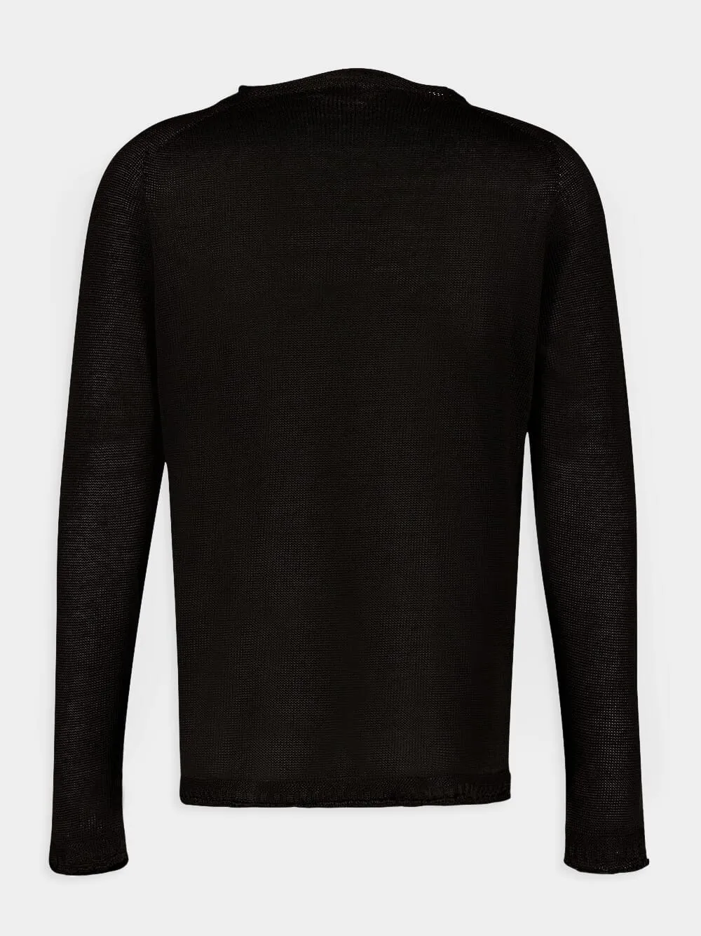 Black Linen Sweater