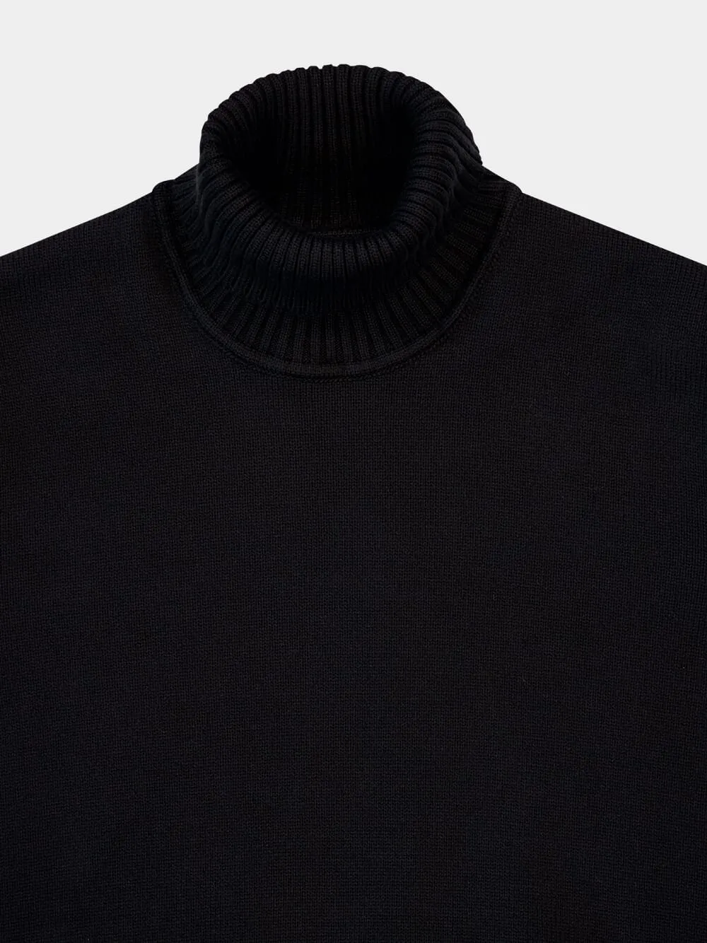 Black Turtleneck Sweater