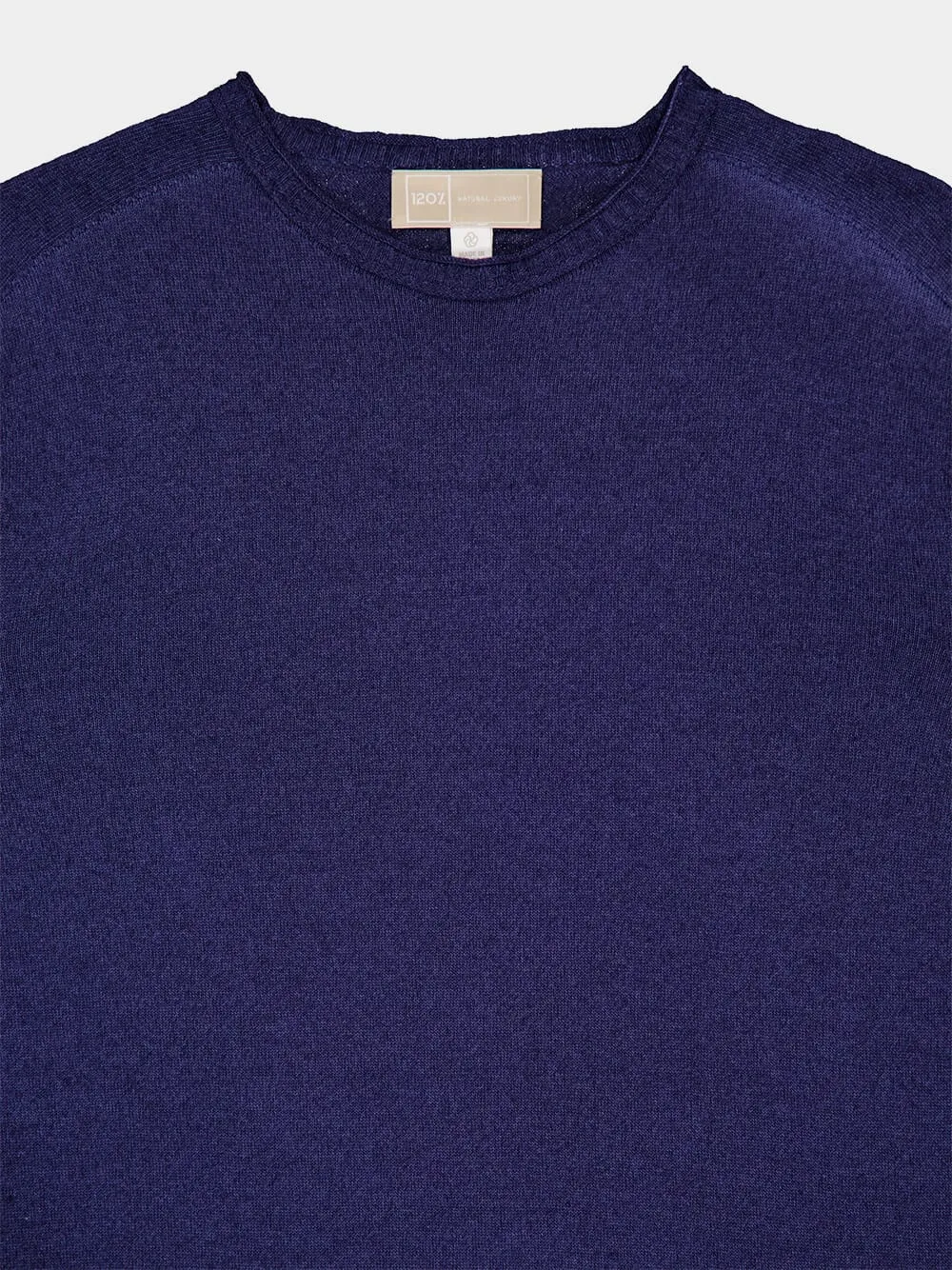 Blue Cashmere Crew Neck Sweater