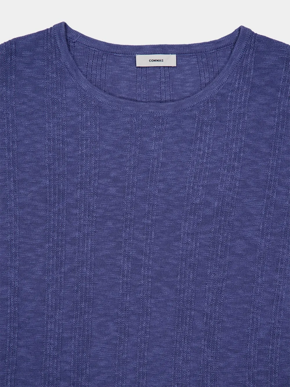 Blue Linen Cotton Sweater