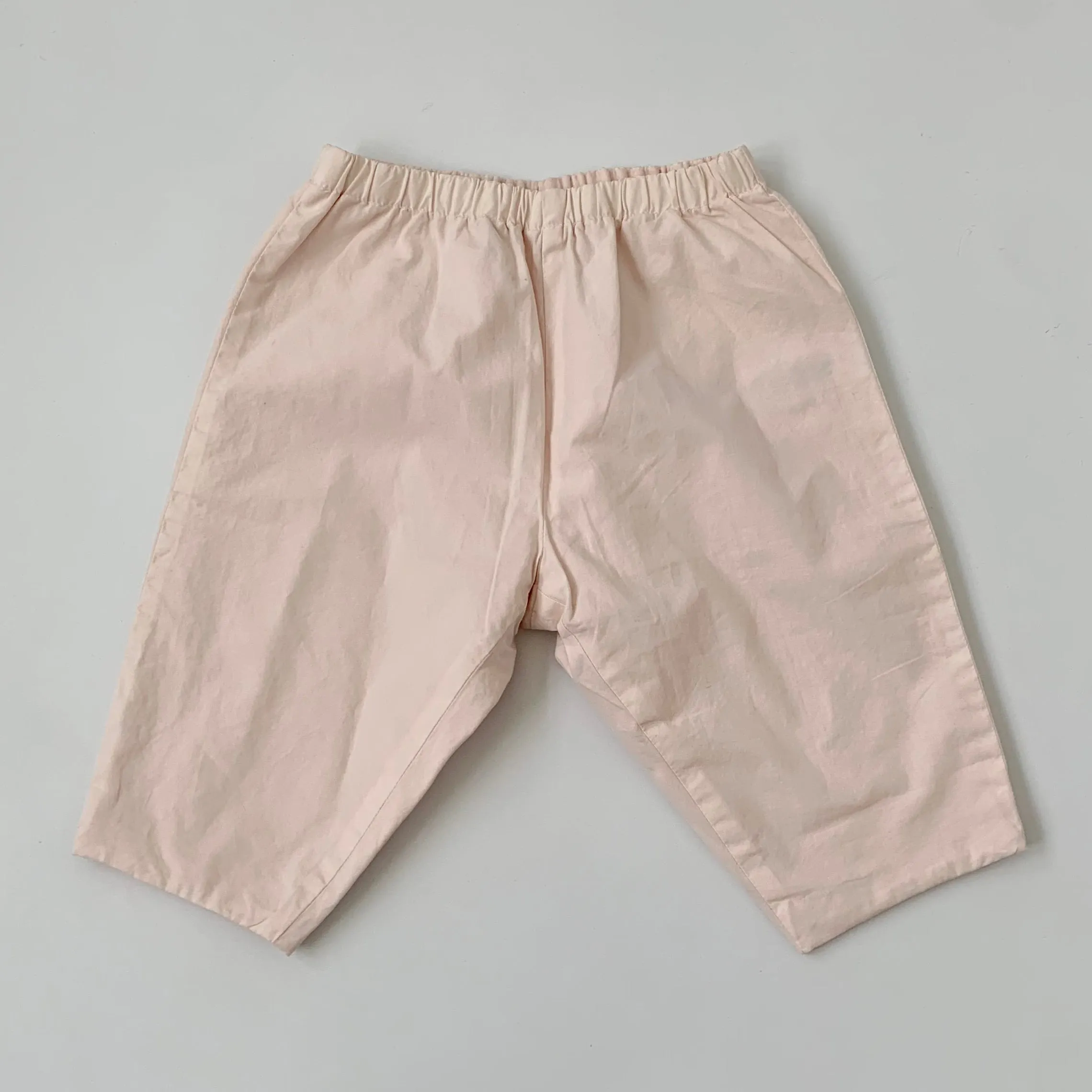 Bonpoint Pale Pink Cotton Trousers: 6 Months