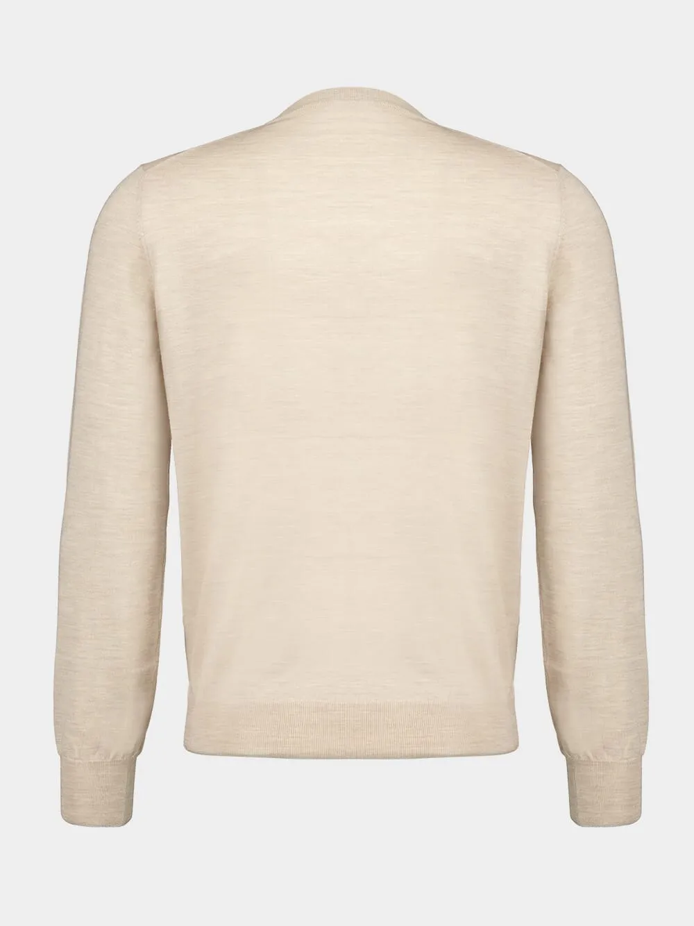 Camel Brown Wool-Cashmere Sweater