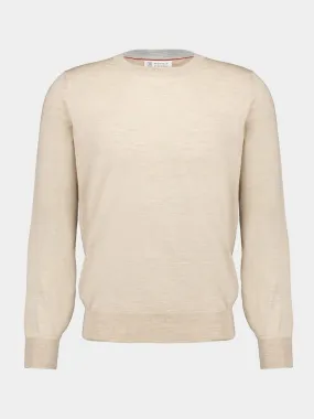 Camel Brown Wool-Cashmere Sweater