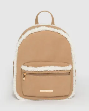 Caramel Zella Trim Backpack