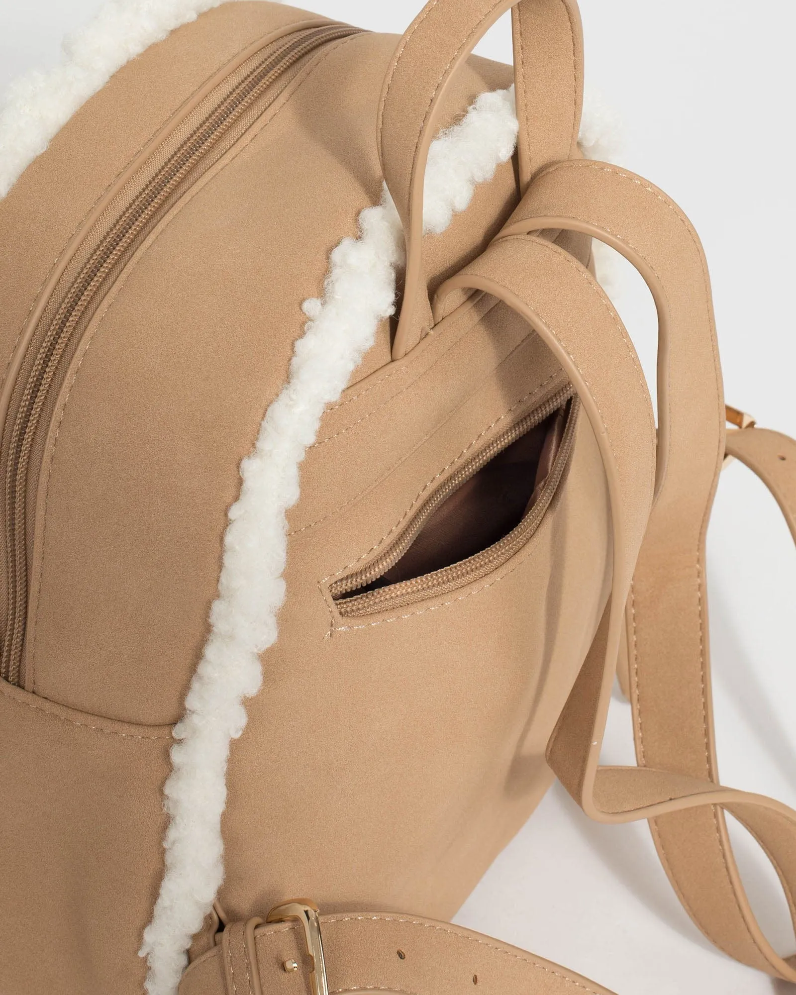 Caramel Zella Trim Backpack