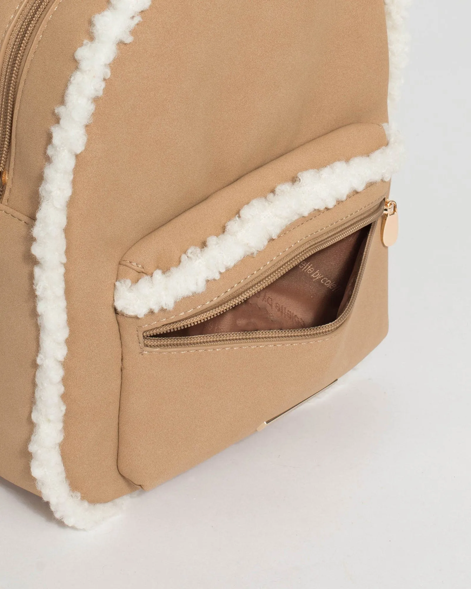 Caramel Zella Trim Backpack