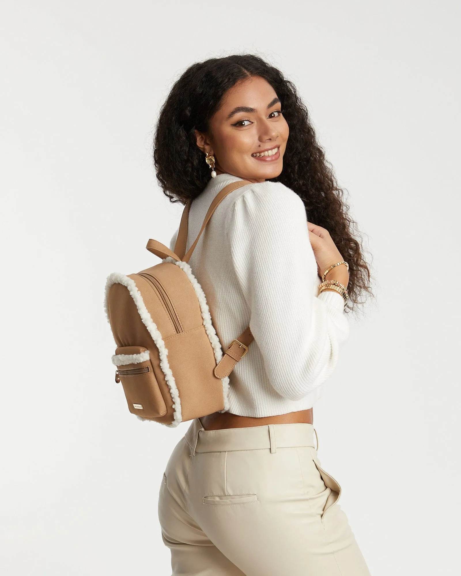 Caramel Zella Trim Backpack