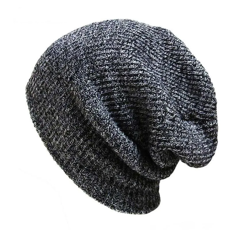 Casual Style Knitted Warm Baggy Bonnet Beanies for Women & Men