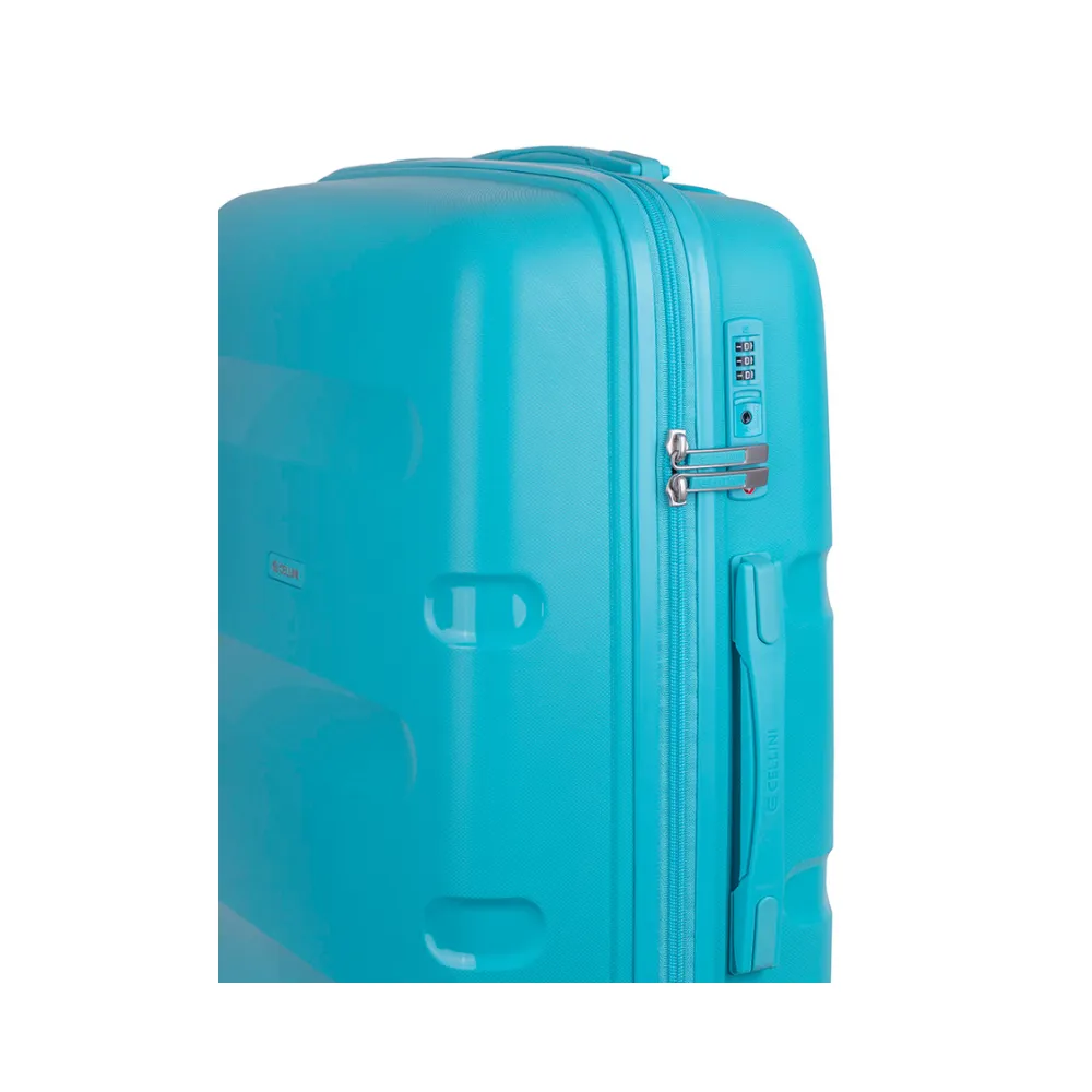 Cellini Cruze Trolley Case Turquoise