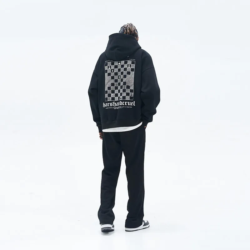 Checkerboard Loose Hoodie