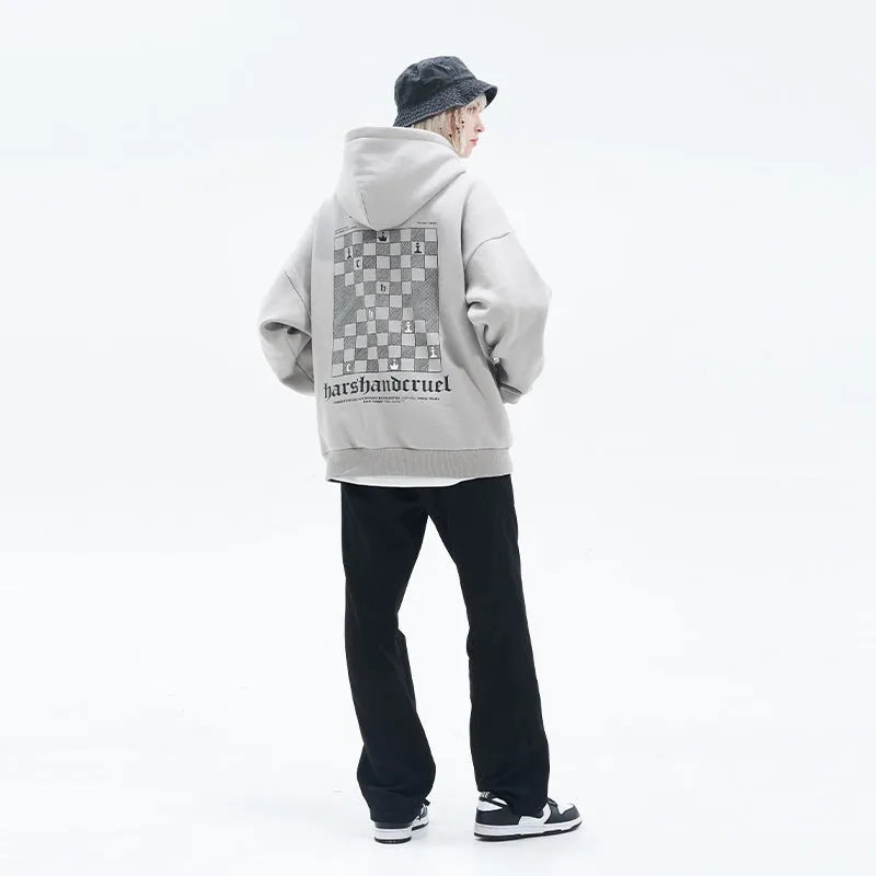 Checkerboard Loose Hoodie