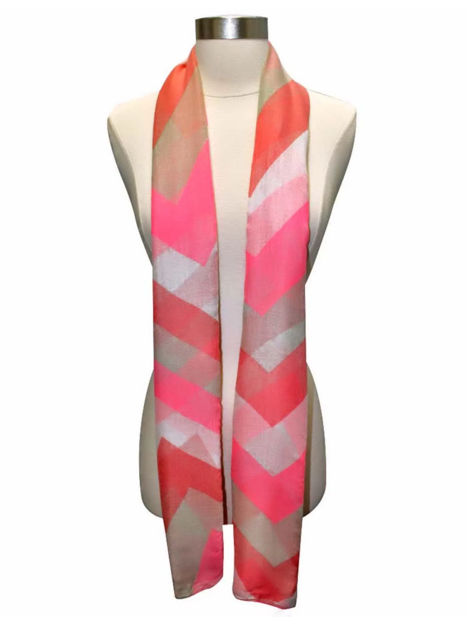 Chevron Zigzag Sheer Scarf