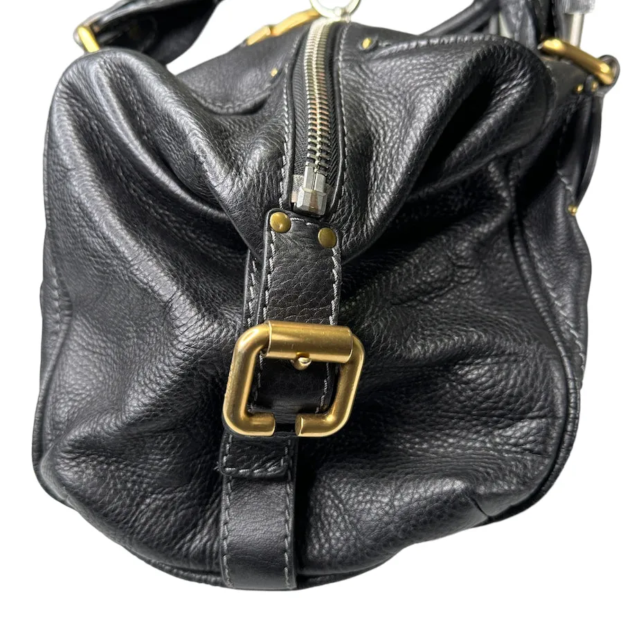 CHLOE BLACK LEATHER PADDINGTON BAG 838W3H