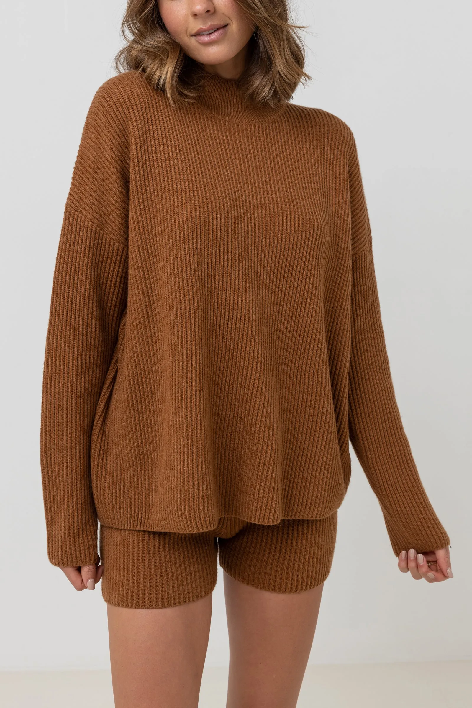 Classic Knit Jumper Caramel