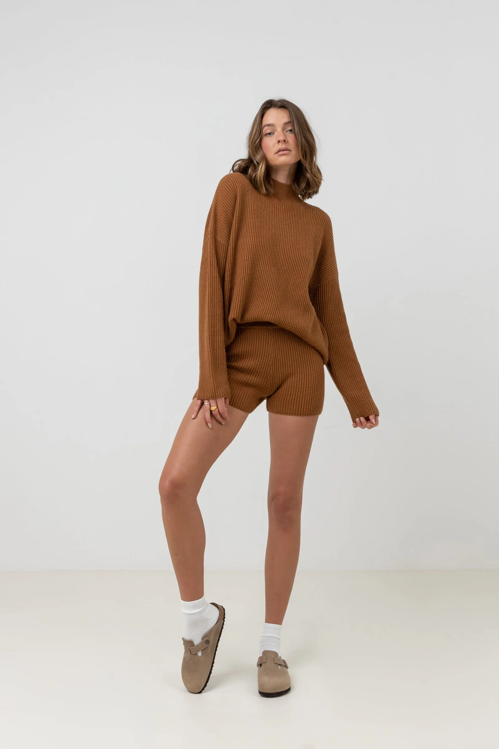 Classic Knit Jumper Caramel