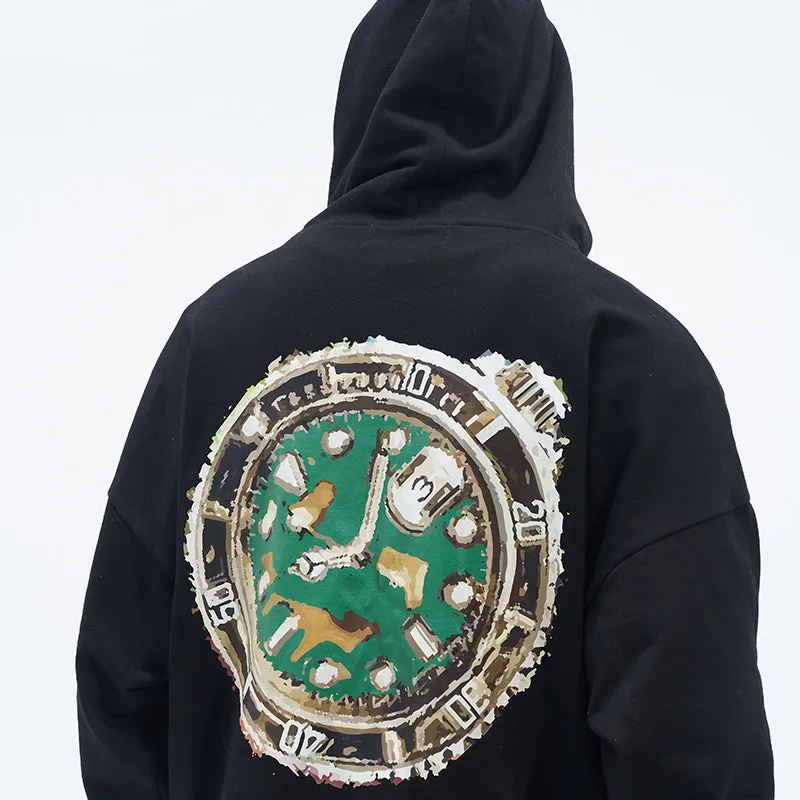 Clock Painted Hoodie